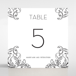 Paper Polished Affair wedding stationery table number card