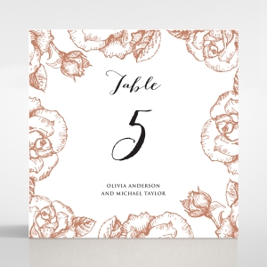 Rose Garden reception table number card stationery item