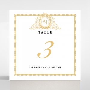 Royal Lace wedding table number card stationery item