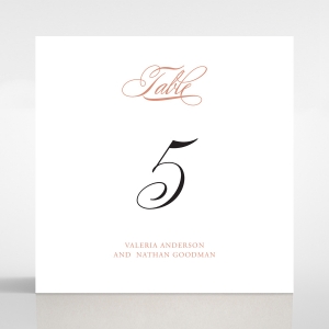 Timeless Romance table number card stationery