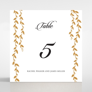 Unbroken Romance table number card