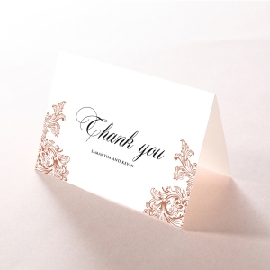 Baroque Romance thank you stationery card design