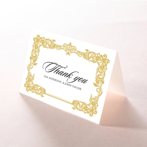 Divine Damask thank you card design