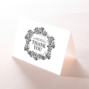 Enchanted Crest wedding stationery thank you card item