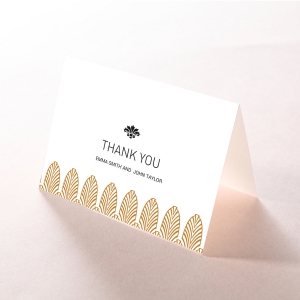 Gilded Decadence thank you stationery card