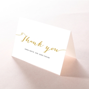 Infinity wedding thank you stationery card design