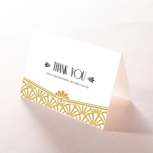 Modern Deco thank you stationery card item