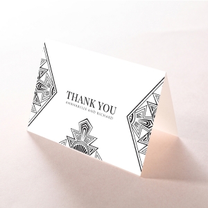 Paper Ace of Spades wedding thank you stationery card design