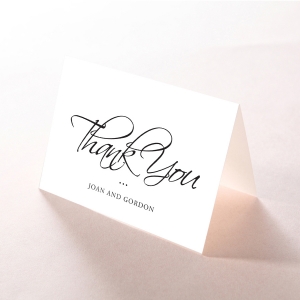 Paper Diamond Drapery wedding thank you card design