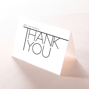 Paper Minimalist Love thank you stationery card design