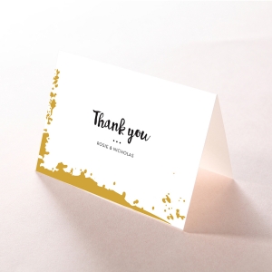 Rusted Charm wedding stationery thank you card