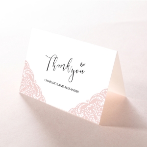 Rustic Elegance wedding thank you card