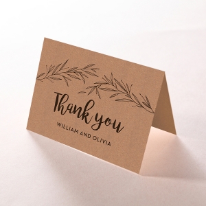 Springtime Love wedding stationery thank you card design