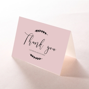 Sweet Romance thank you stationery card design