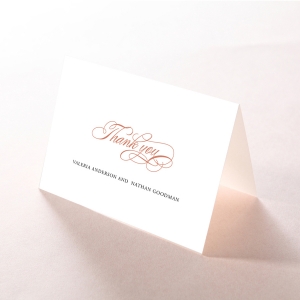 Timeless Romance thank you wedding card design