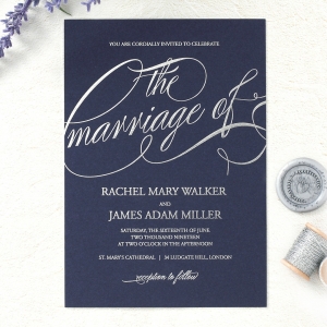 A Polished Affair Wedding Invite Card