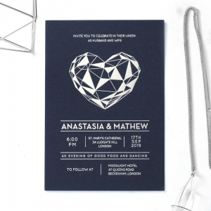 Digital Love Wedding Card Design