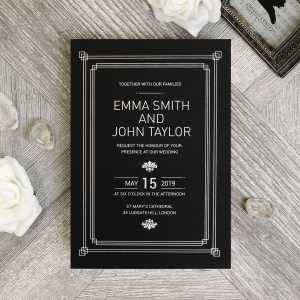 Gilded Decadence Wedding Invite Design