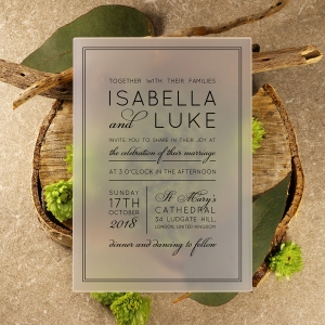 Luxe Acrylic Elegance Wedding Invite Design