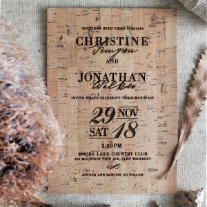 Rustic Love Notes Wedding Invite