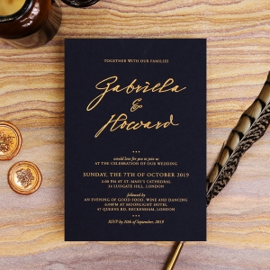 Sunburst Wedding Invitation Design