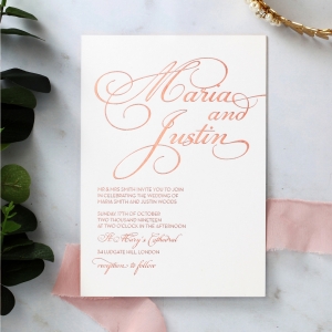 United as One Wedding Invite Card Design