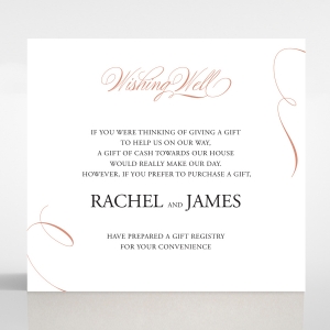 A Polished Affair wishing well enclosure invite card