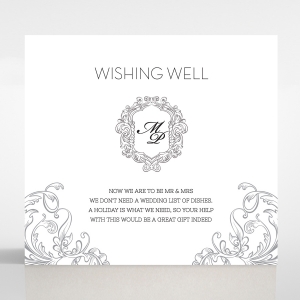 Aristocrat wishing well enclosure card design