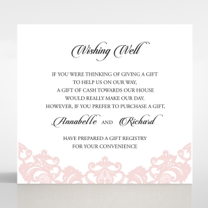 Baroque Pocket wedding stationery wishing well invitation