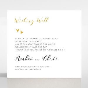 Bohemia wishing well wedding invite card