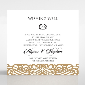 Enchanting Forest wedding wishing well enclosure invite card design