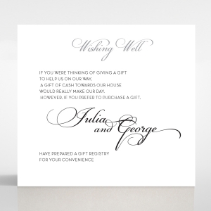 Fracture wedding wishing well invitation card