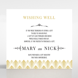 Gradient Glamour wedding stationery gift registry invitation card