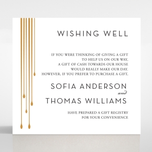 Luxe Intrigue wedding stationery gift registry enclosure invite card