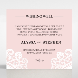 Oriental Charm wedding stationery wishing well card design