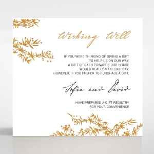 Oriental Romance wishing well invite card design