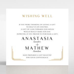 Ornate Luxury wishing well enclosure invite card design