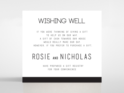 Paper Minimalist Love wedding stationery gift registry invite card