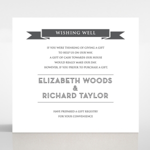 Playful Love wedding wishing well enclosure invite card design