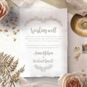 Preppy Wreath wishing well enclosure card