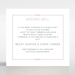 Quilted Grace wedding wishing well invitation