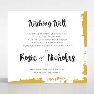 Rusted Charm wedding stationery gift registry invite card design