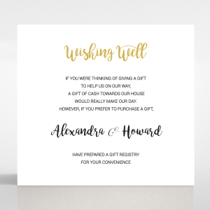 Rustic Lustre wedding wishing well card design