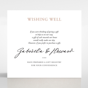 Sunburst wedding wishing well invite