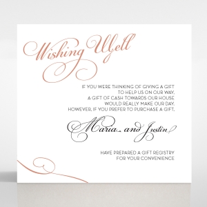 United as One wishing well stationery card