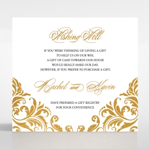 Victorian Extravagance with Foil wishing well stationery